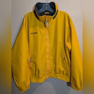 Columbia Sportswear Company Waterproof Fleece Lined -Yellow Jacket Men Size XL
